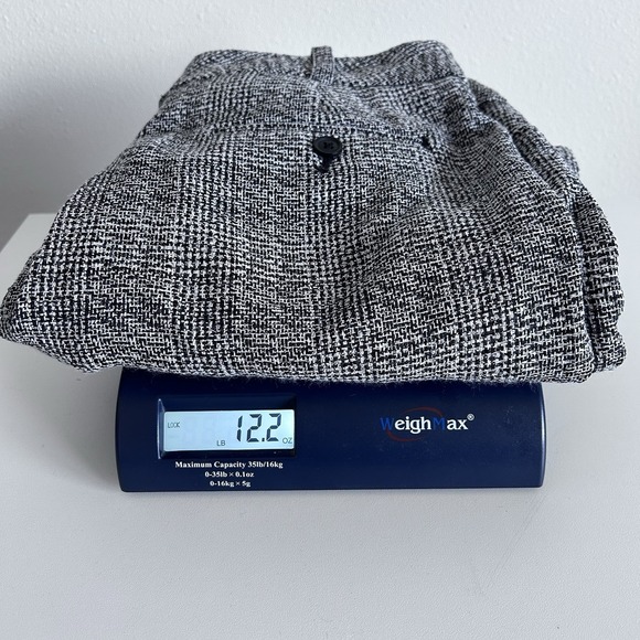 Worthington Ladies 12P Grey Black White Tweed Wide-leg Career Pants Belt Loops - Picture 14 of 14